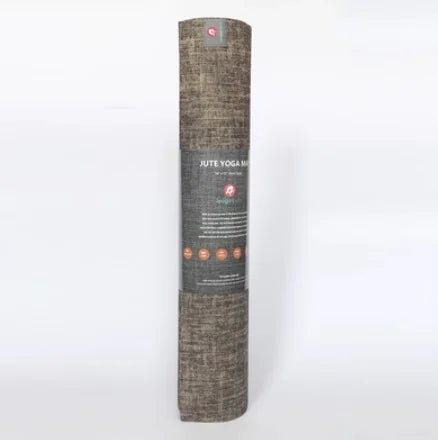 Eco-Friendly Linen Yoga Mat – Non-Slip Natural Rubber Mat for Yoga, Pilates & Floor Exercises