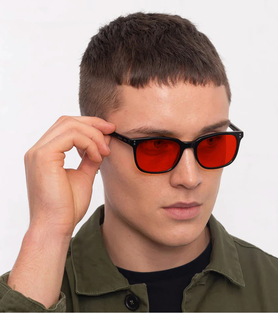 Asteri SleepSync™ Red Lens Blue Light Blocking Glasses – Night-Time Sleep Glasses