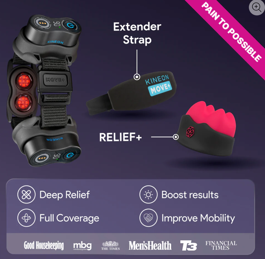 Kineon MOVE+ “Pain to Possible” Bundle — Red + Infrared Light Therapy + Guided Recovery Program