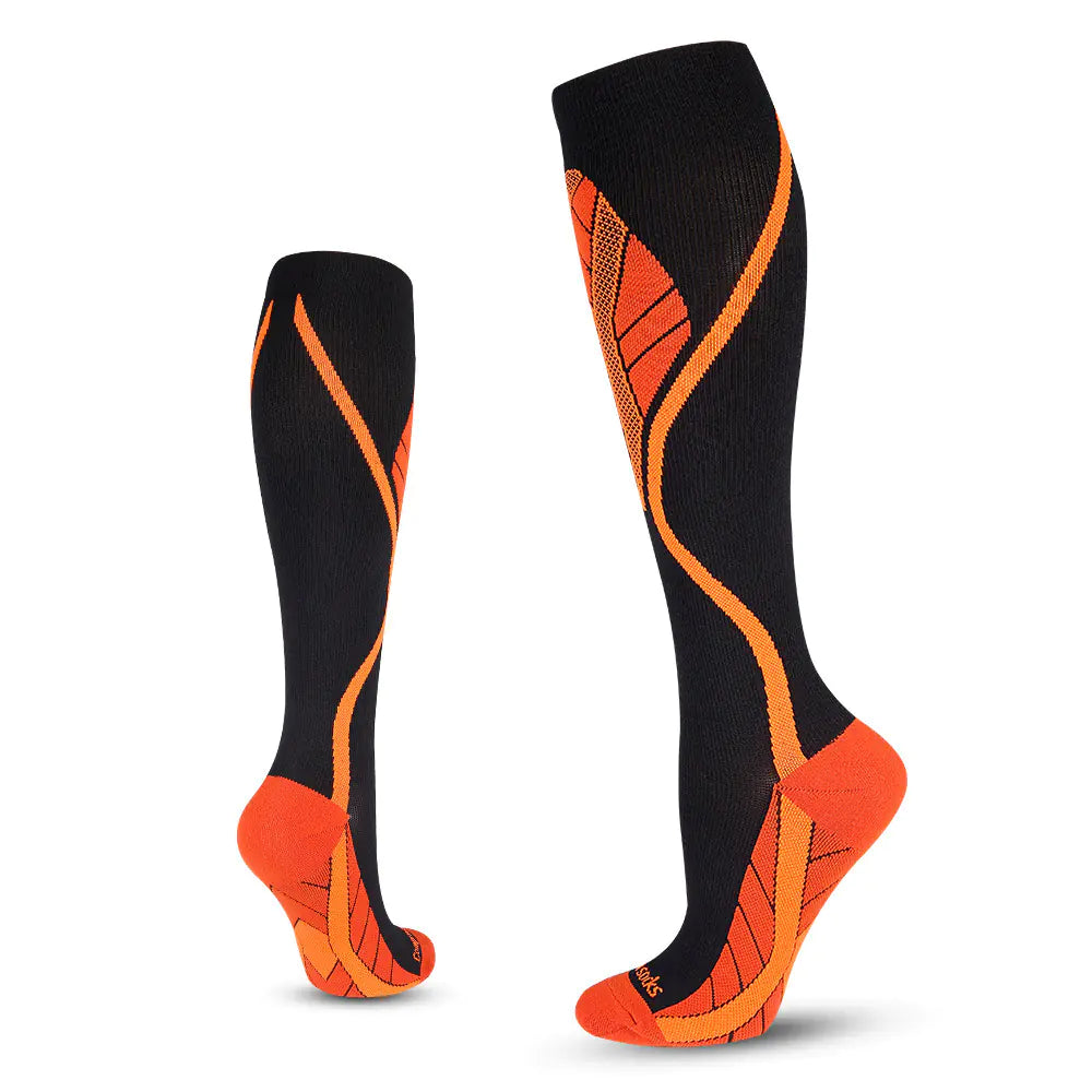 Professional Long-Leg Cycling Compression Socks – Enhanced Performance & Recovery