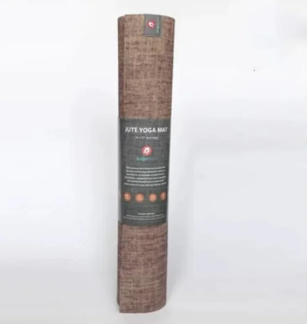 Eco-Friendly Linen Yoga Mat – Non-Slip Natural Rubber Mat for Yoga, Pilates & Floor Exercises