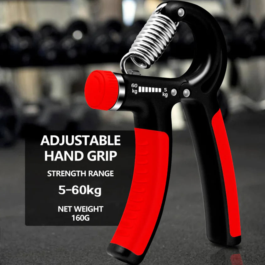 Adjustable Hand Grip Strength Power Trainer – Forearm, Wrist & Finger Strengthener for Fitness, Sports & Rehabilitation