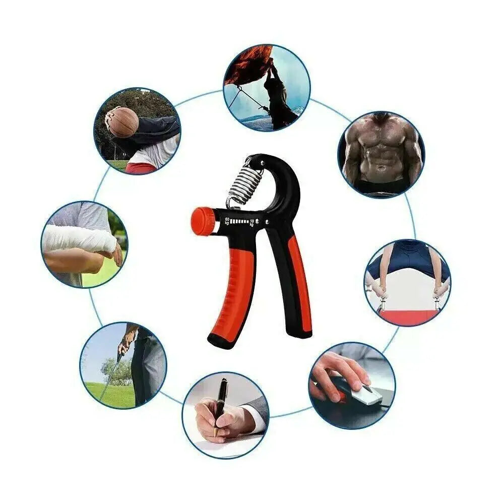 Adjustable Hand Grip Strength Power Trainer – Forearm, Wrist & Finger Strengthener for Fitness, Sports & Rehabilitation