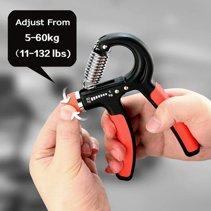 Adjustable Hand Grip Strength Power Trainer – Forearm, Wrist & Finger Strengthener for Fitness, Sports & Rehabilitation