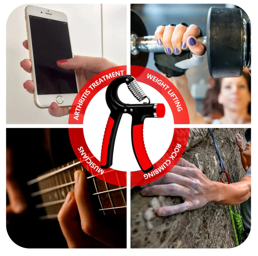 Adjustable Hand Grip Strength Power Trainer – Forearm, Wrist & Finger Strengthener for Fitness, Sports & Rehabilitation