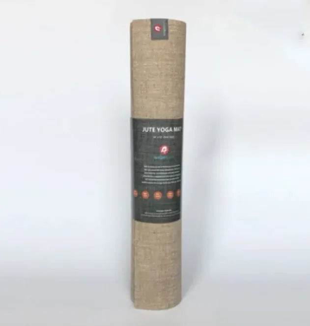 Eco-Friendly Linen Yoga Mat – Non-Slip Natural Rubber Mat for Yoga, Pilates & Floor Exercises