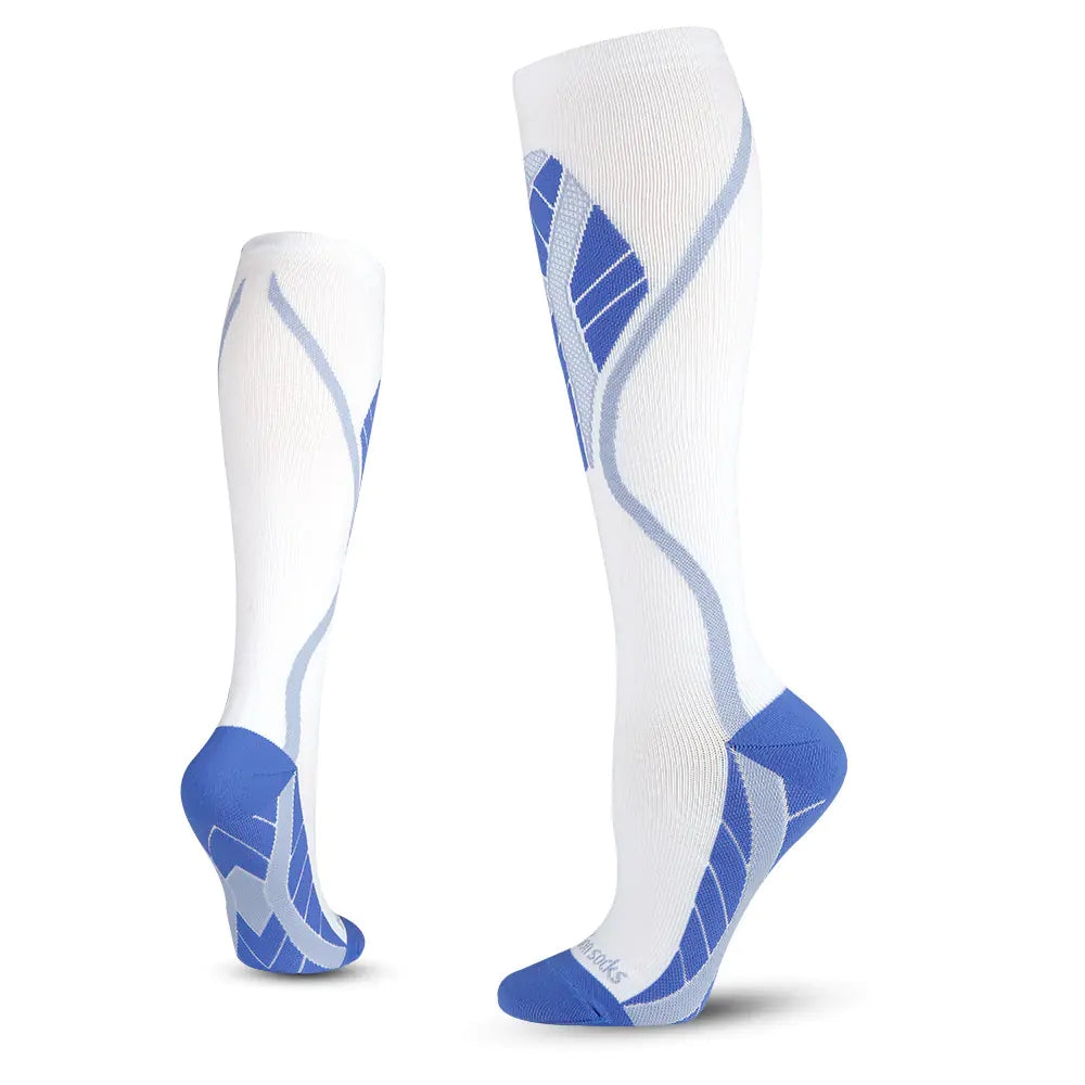 Professional Long-Leg Cycling Compression Socks – Enhanced Performance & Recovery