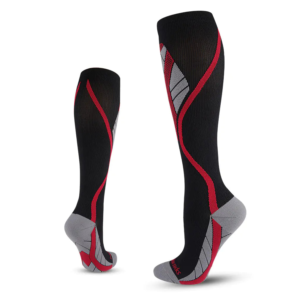 Professional Long-Leg Cycling Compression Socks – Enhanced Performance & Recovery