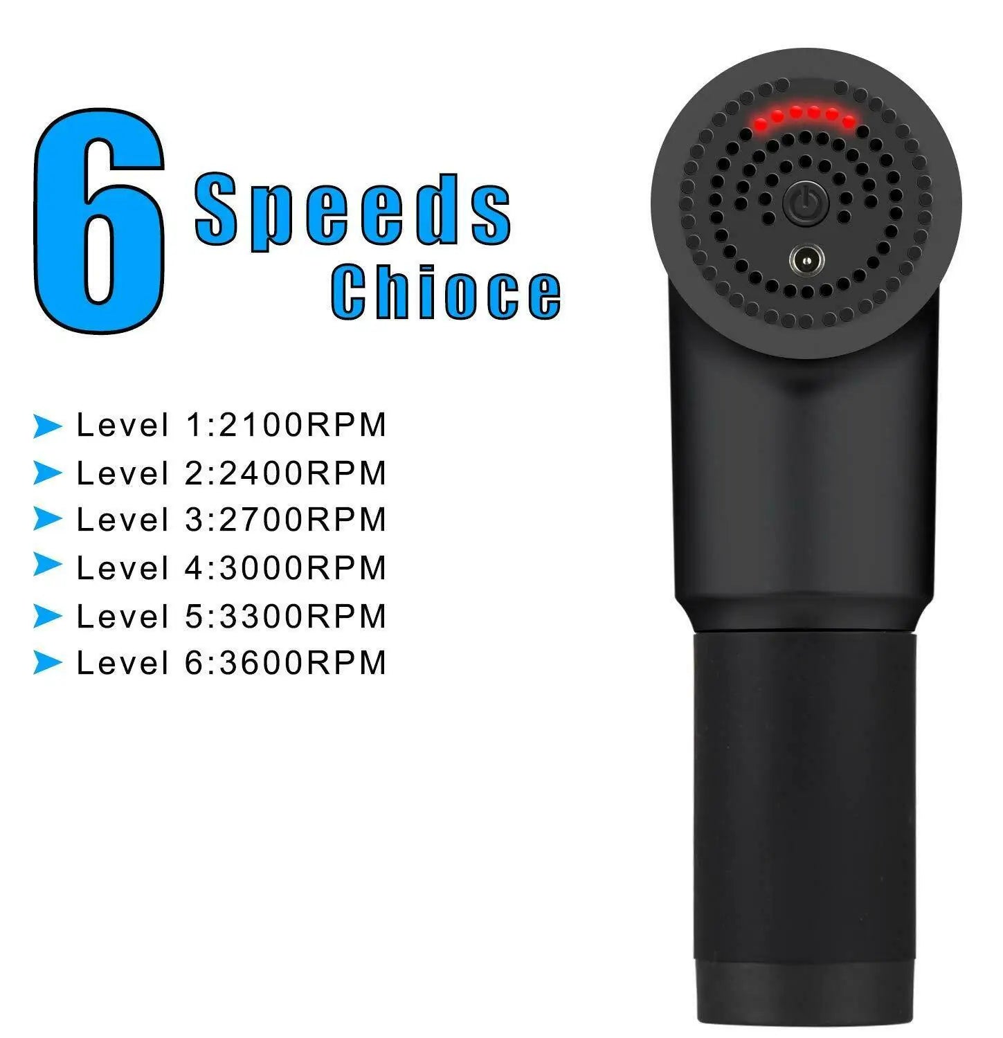 Deep Tissue Percussion Massage Gun – Cordless Handheld Muscle Massager for Powerful Recovery, Pain Relief & Relaxation